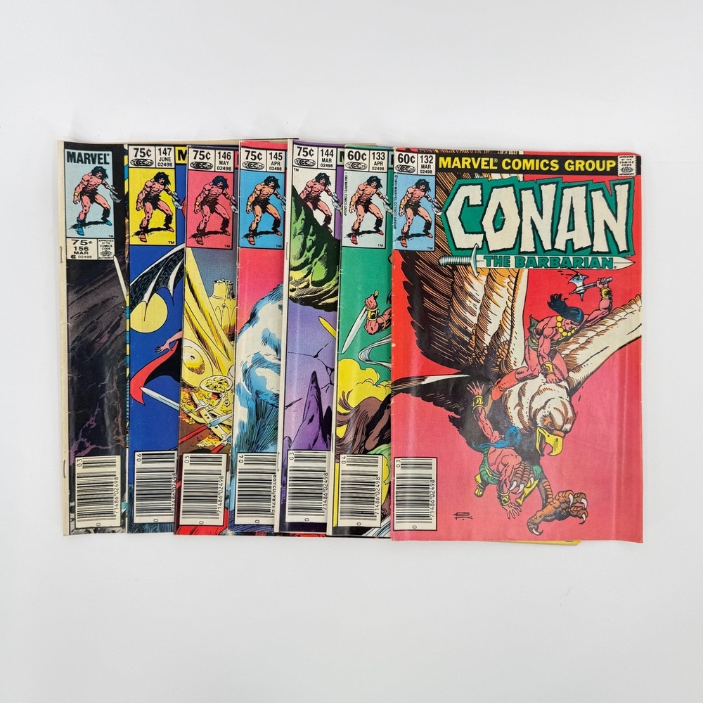 Marvel Conan the Barbarian #132 #133 #144 #145 #146 #147 #156 CPV Comic Lot